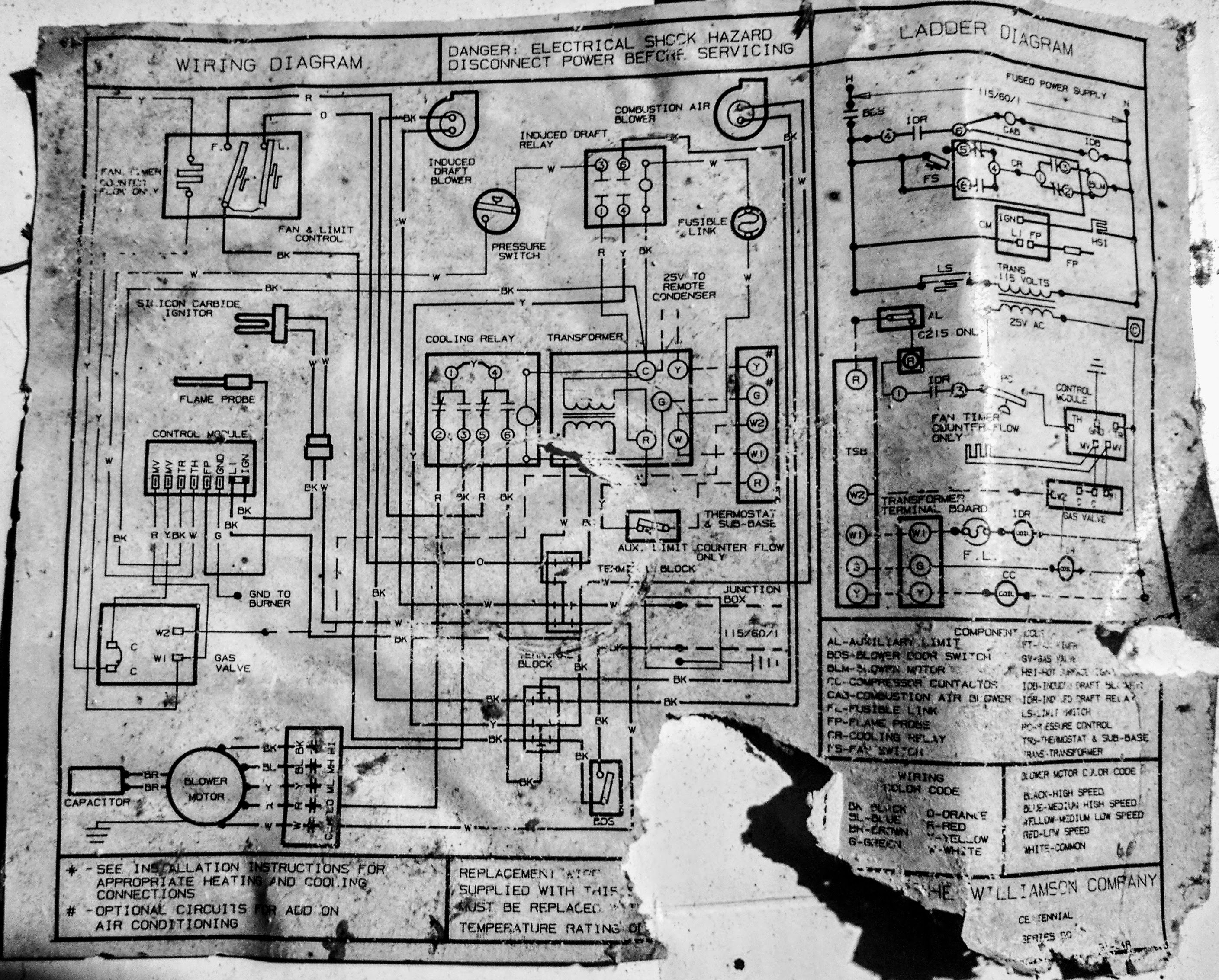 Williamson Centennial Series 60 Furnace Wiring Diagram